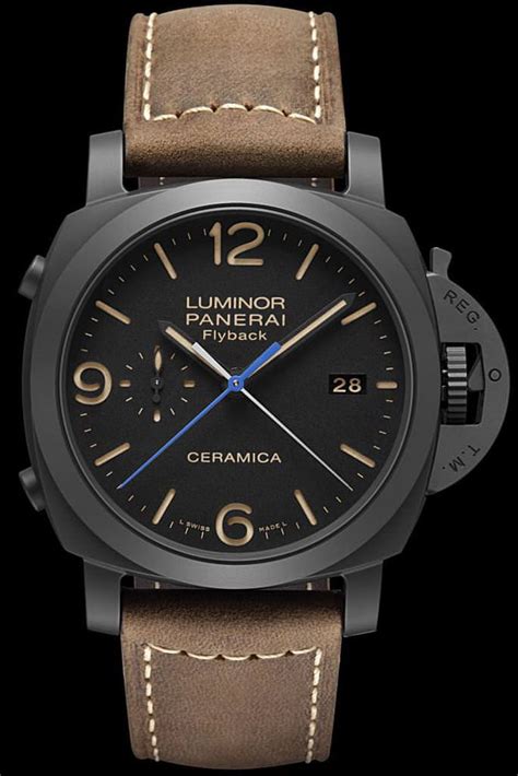 panerai luminor chrono flyback ceramica|luminor panerai price list.